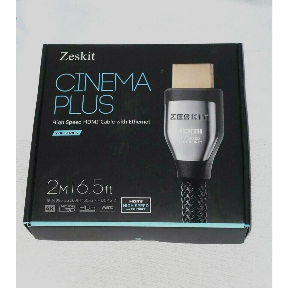 Zeskit Cinema Plus High Speed HDMI Cable w/Ethernet 6.5ft